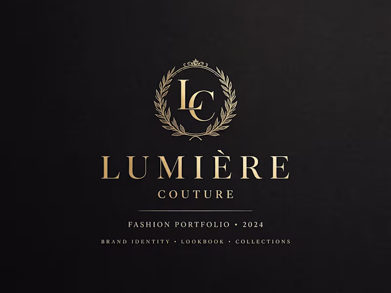 Cover image for Luxury Fashion Logo + Brand Guide