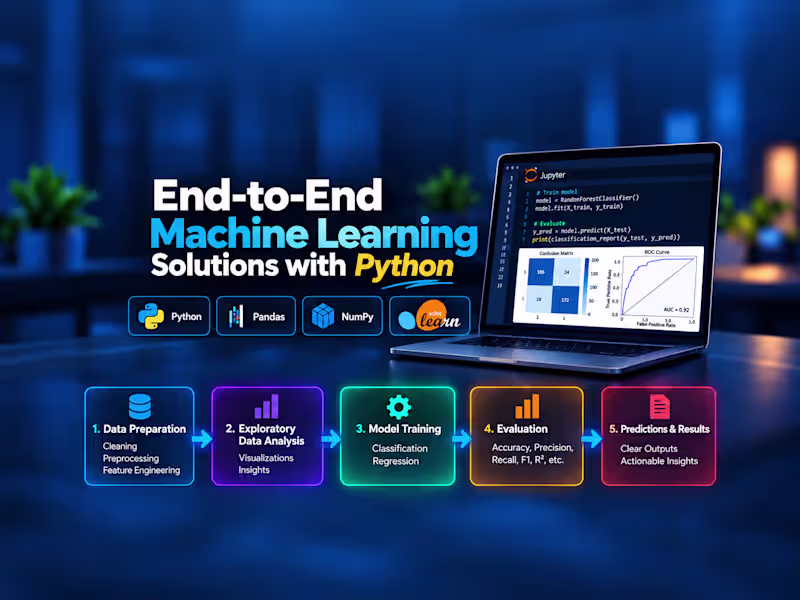 Cover image for End-to-End Machine Learning Solutions with Python