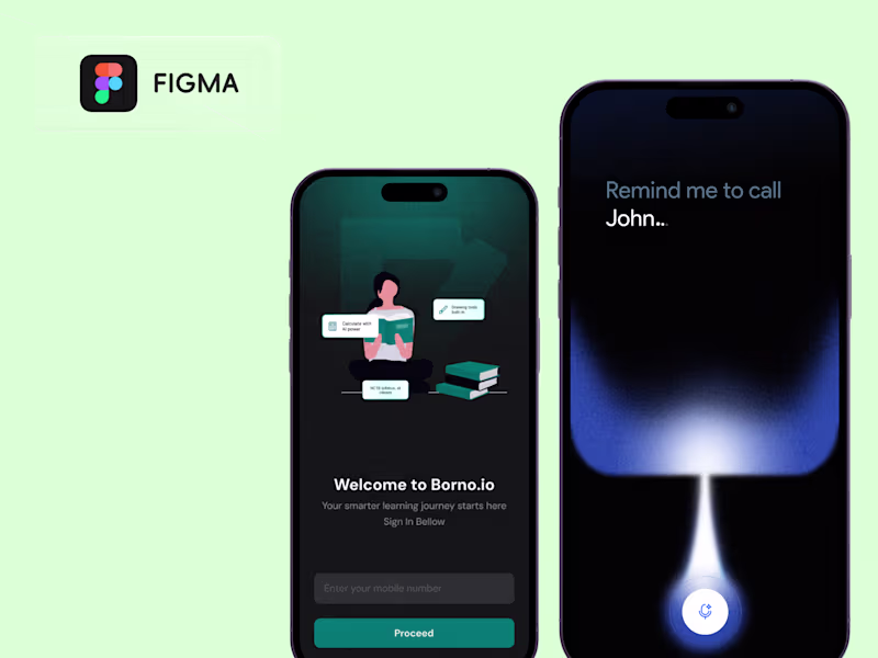 Cover image for Mobile app design prototype in Figma