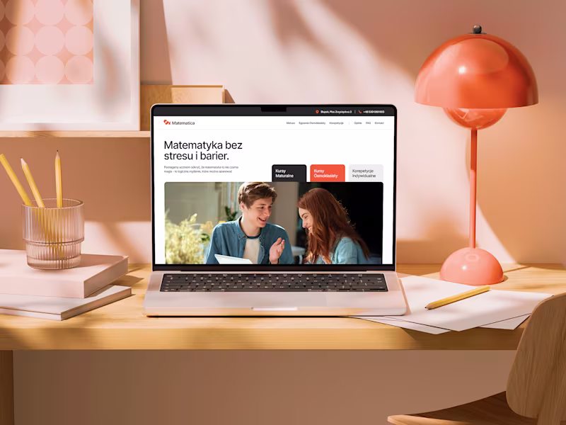 Cover image for Matematica Brand and Website Design