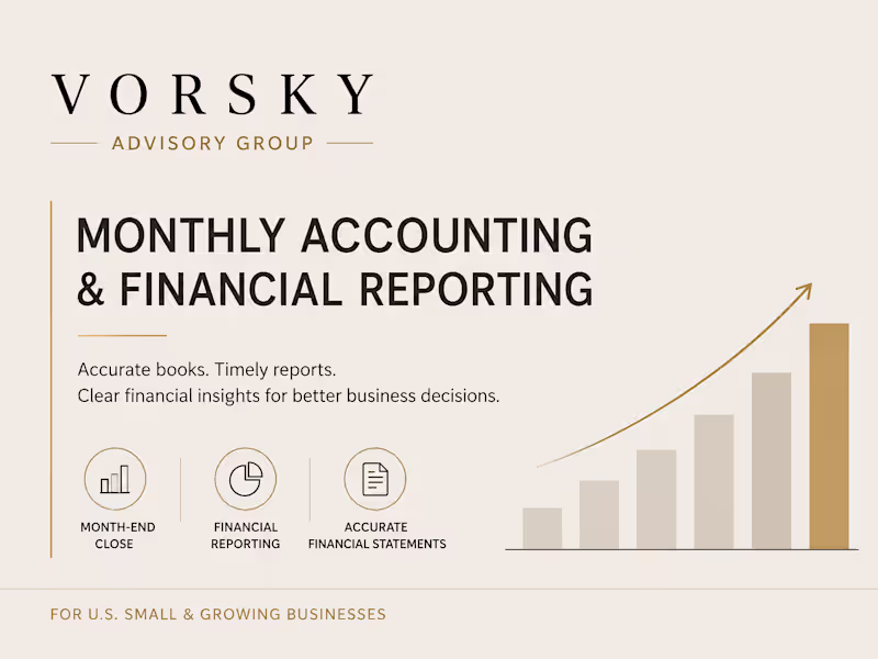 Cover image for Monthly Accounting & Financial Reporting