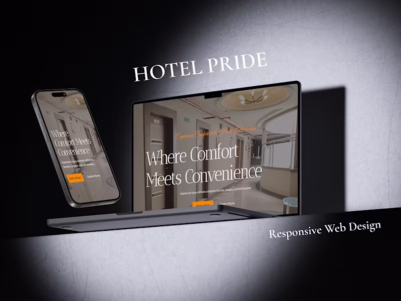 Cover image for Hotel Pride — Hospitality Website