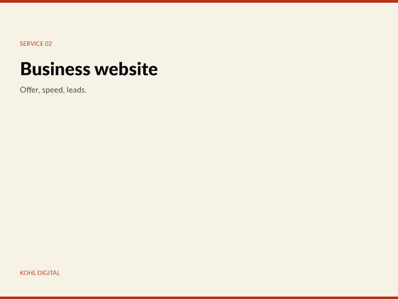 Cover image for Business website or rebuild