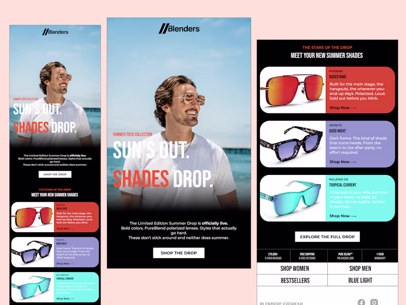 Cover image for Blenders Eyewear Summer Drop Campaign