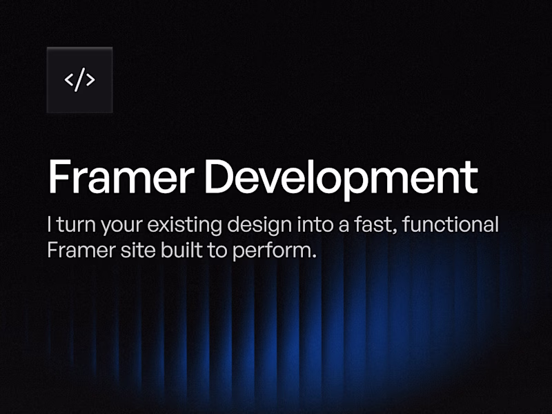 Cover image for Framer Development