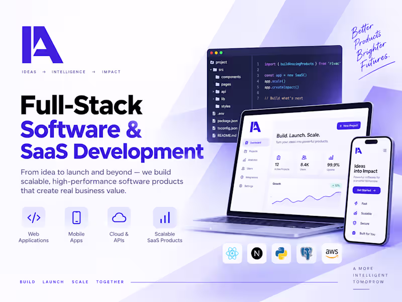 Cover image for Full-Stack Software & SaaS Development