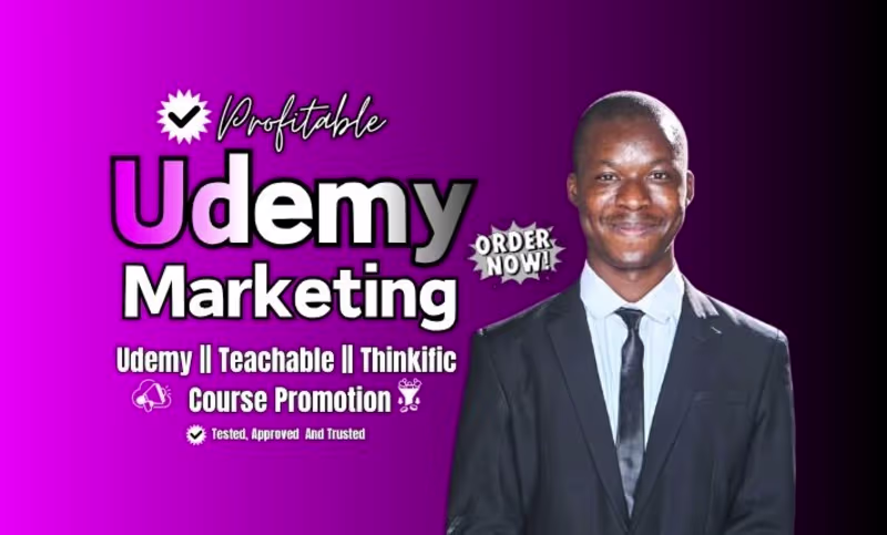 Cover image for Udemy Course Promotion | Increase Students, Enrollments & Course