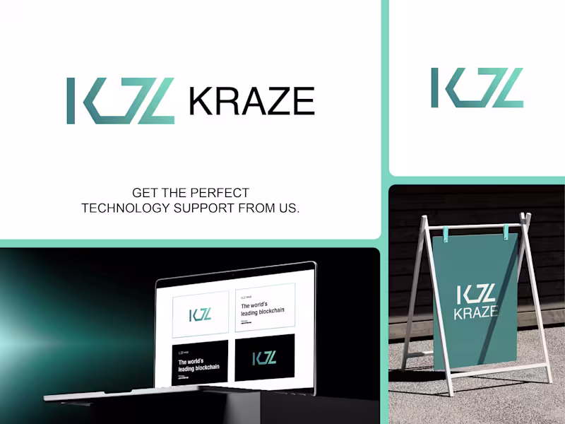 Cover image for Introducing KRAZE — a high-speed, modern tech identity desig...