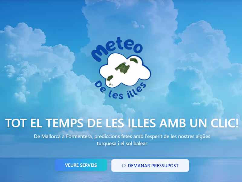 Cover image for MeteodelesIlles.es (https://MeteodelesIlles.es) is a regiona...