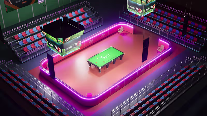 Cover image for 3D Asset for billiard, pool Games. Environment, tables and items
