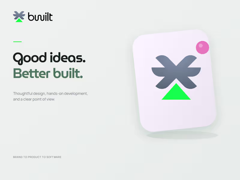 Cover image for Bwilt | Studio website refresh