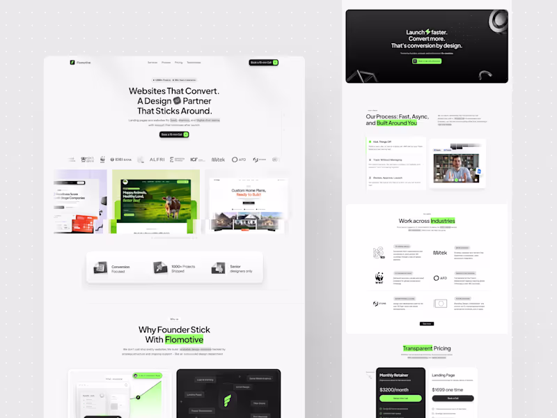Cover image for Design studio website