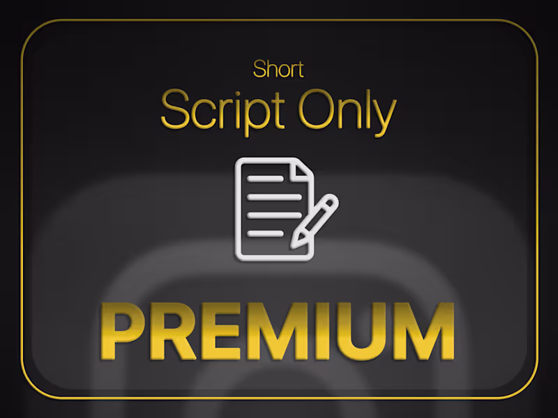 Cover image for Short - Script Only - Premium
