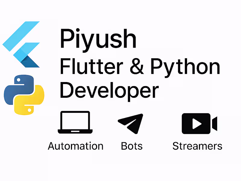 Cover image for Custom Beautiful Flutter Apps + API Integration 