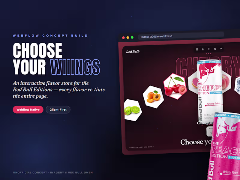 Cover image for Red Bull Editions — Interactive Flavor Store
