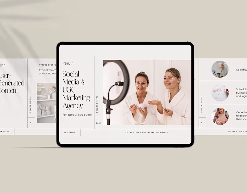 Cover image for Norcal Spa Salon | Slide Deck Design