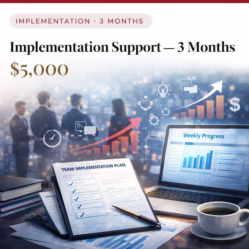 Cover image for Implementation Support — 3 Months