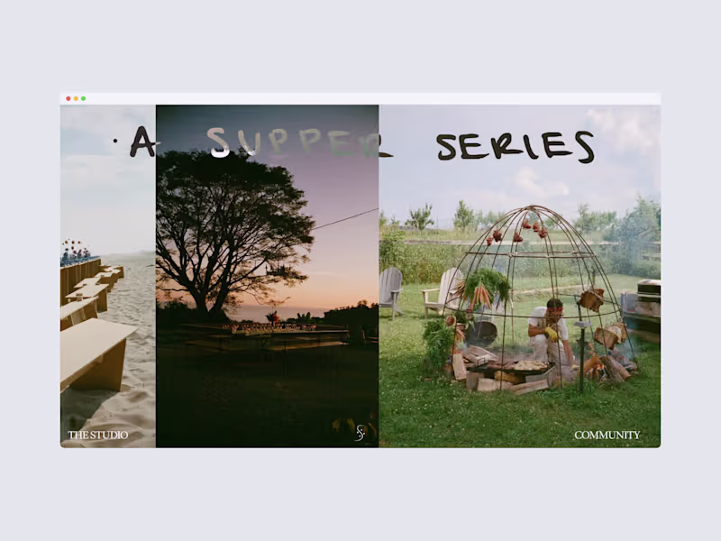 Cover image for a supper series website Figma to Framer Implementation