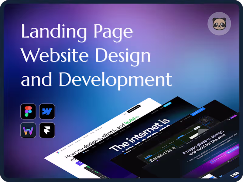 Cover image for Landing Page Website Design and Development