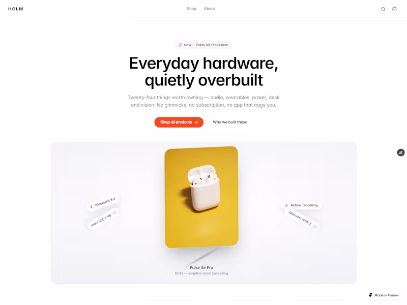 Cover image for Designed for modern eCommerce brands,