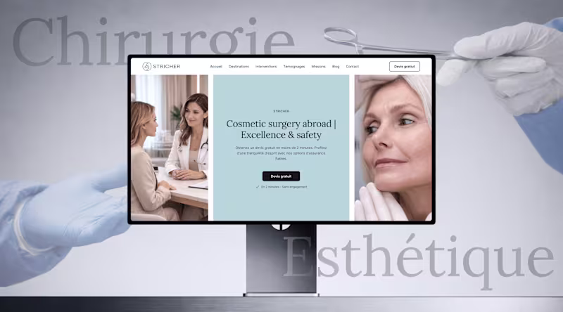 Cover image for Medical Tourism Website Design for Lead Generation