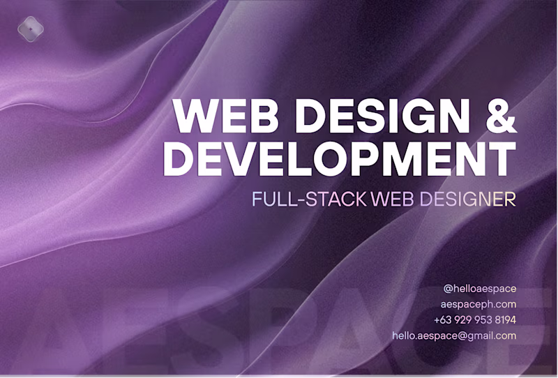 Cover image for Web Design & Development