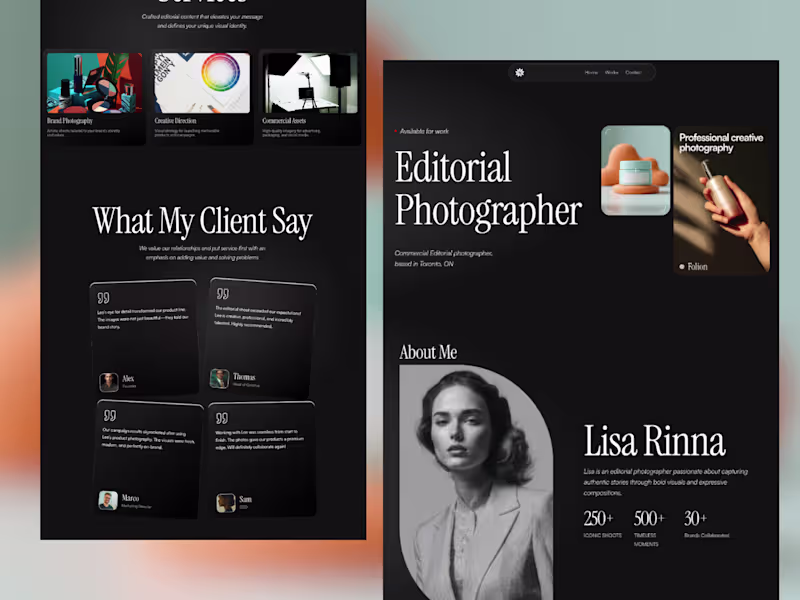 Cover image for Folion Editorial Photography Portfolio Redesign