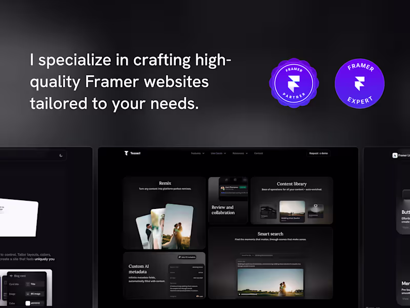 Cover image for Framer Website Design & Development