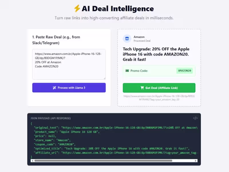 Cover image for AI Affiliate Deal Router & Copywriting Pipeline