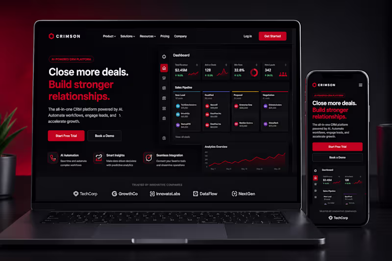 Cover image for SaaS Landing Page Design