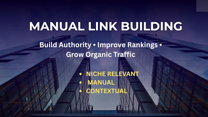 Cover image for Manual Backlink Building for SEO