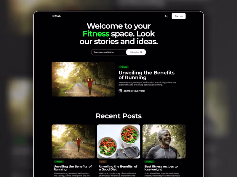 Cover image for FitClub - Only blog