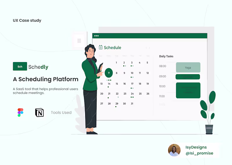 Cover image for Meeting Scheduling Application on Behance