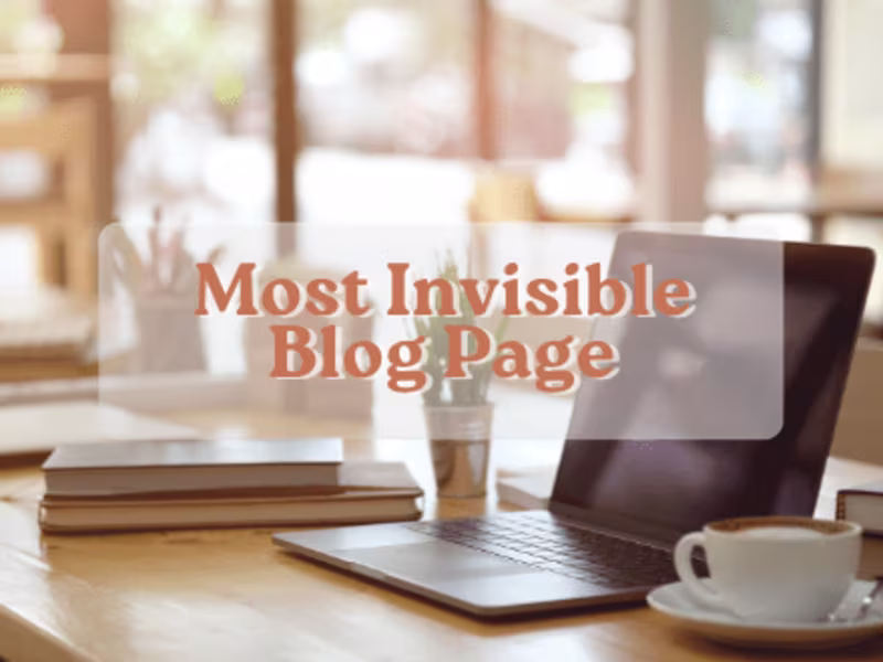 Cover image for Blogs - Most Invisible Studio