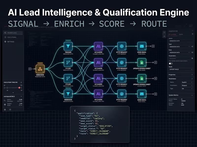 Cover image for AI Lead Intelligence & Qualification