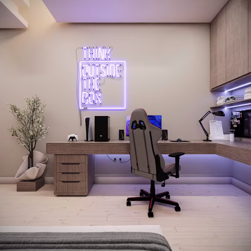 Cover image for KSA teen boy bedroom& study & gaming