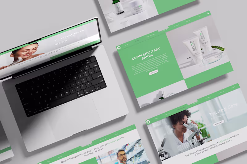 Cover image for Front End Design for Wesson Therapeutics website
