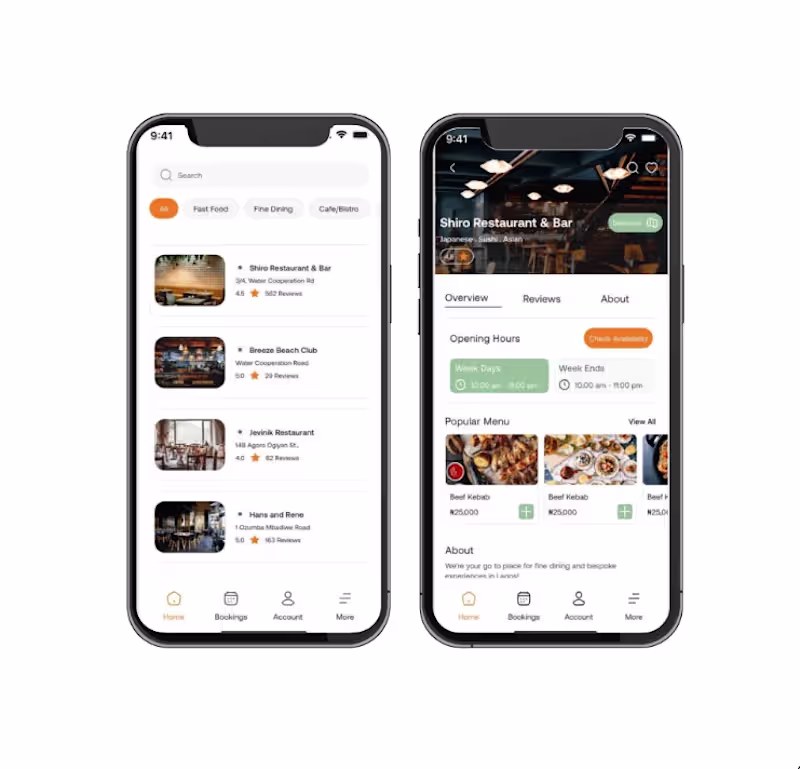 Cover image for Loyalty & Reservation App for Ember & Oak Dining Group