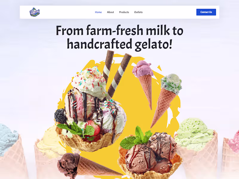 Cover image for Lacri Cold Desserts Brand Website