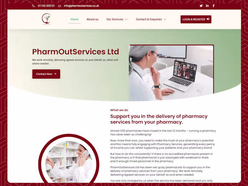 Cover image for Pharmoutservices 