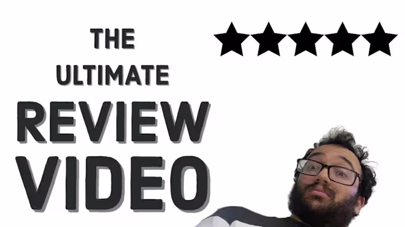 Cover image for I Review Myself|The Ultimate Review Video