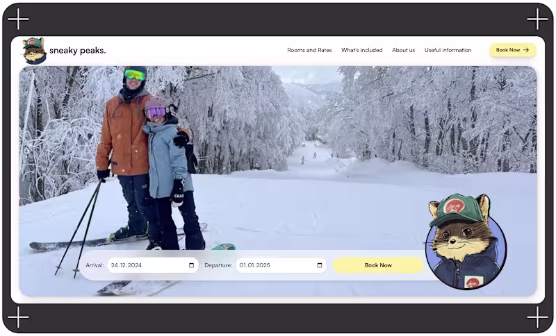 Cover image for Ski & Snowboard Lodge Website