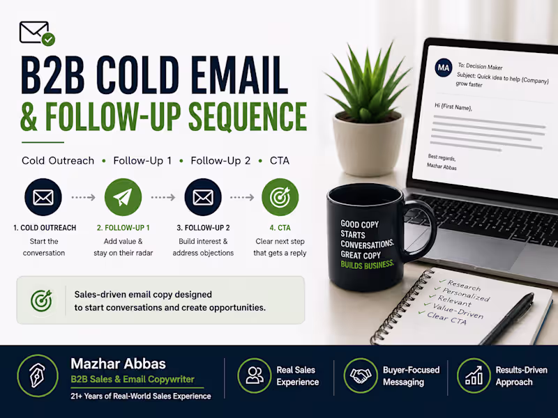 Cover image for B2B Cold Email & Follow-Up Sequence