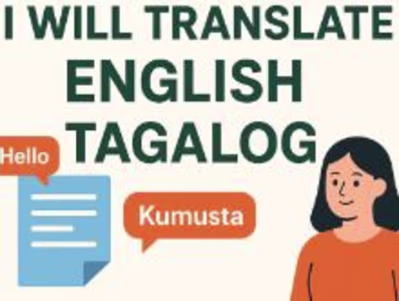 Cover image for Professional English to Filipino Translator