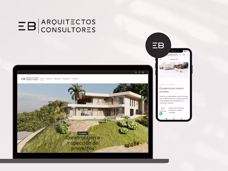 Cover image for EB Arquitectos Consultores | Brand Identity & Website Design