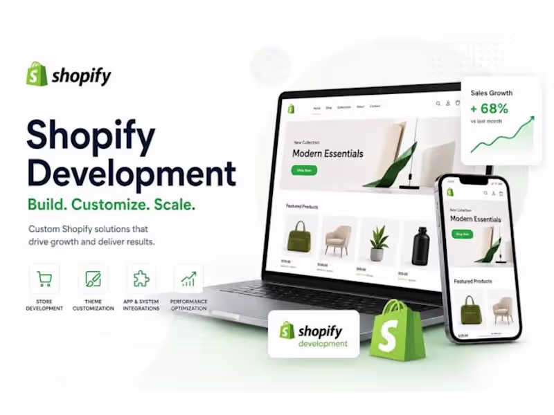 Cover image for  I Will Build & Customize Your Shopify Store