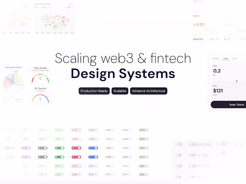Cover image for I will build a high-performance design system for Web3 & Fintech