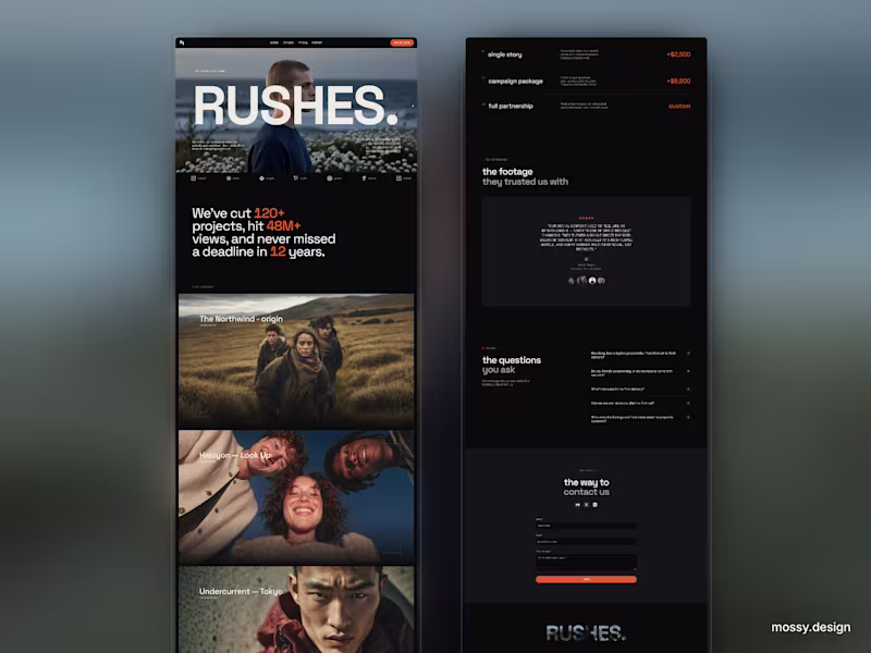 Cover image for Preview of the RUSHES. homepage