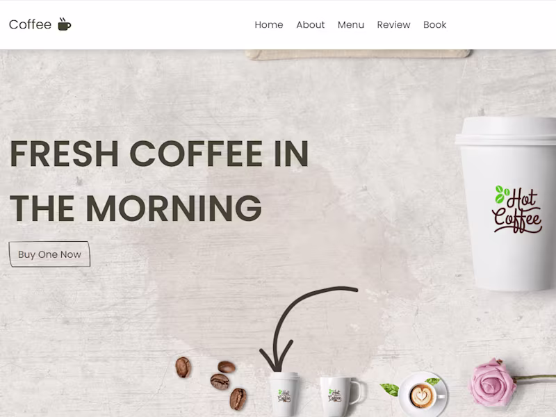 Cover image for Responsive Coffee Shop Website
