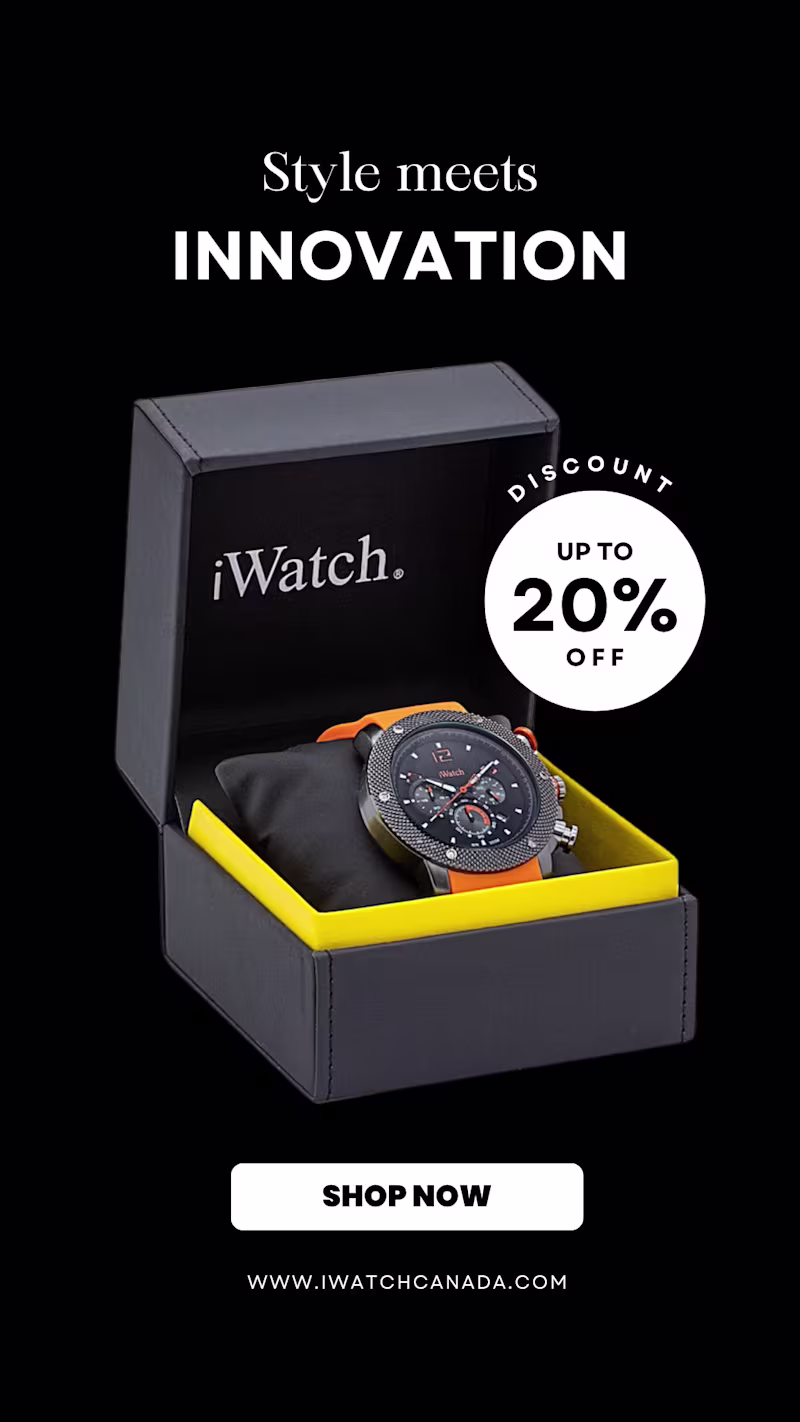Cover image for iWatch campaign.